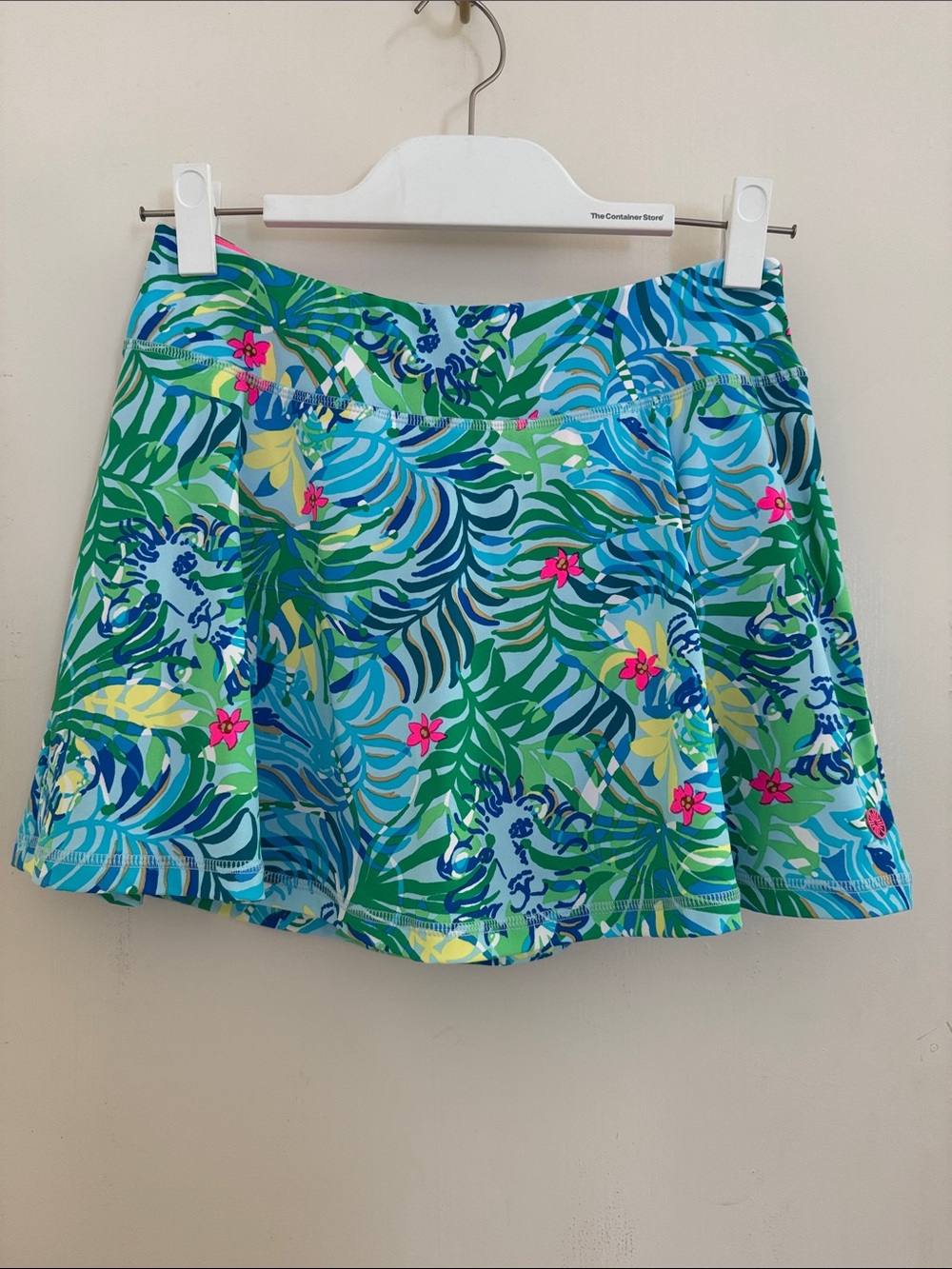 Lilly Pulitzer Aila Skort - Multi Via Parigi Print- Blue & Green Floral